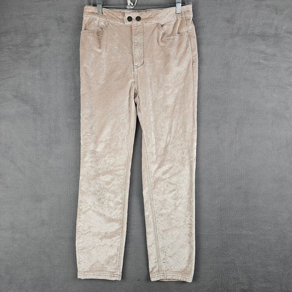 We The Free People Champagne Velvet Skinny Stretch Pants Size 27